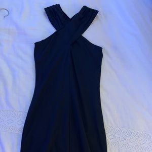 Black bodycon dress